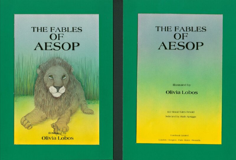 Two images of text and a picture of a lion with a green background