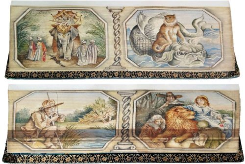 Page edges with a painting