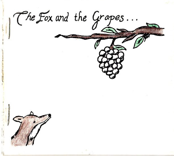A fox looking at grapes.