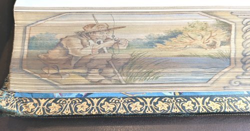 Page edges with a painting