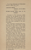 Lincoln Motion Picture Company 1917 Press Release